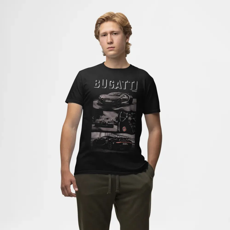 Camiseta Algodão Premium Carros Bugatti