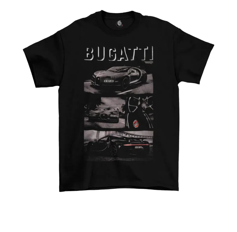 Camiseta Algodão Premium Carros Bugatti
