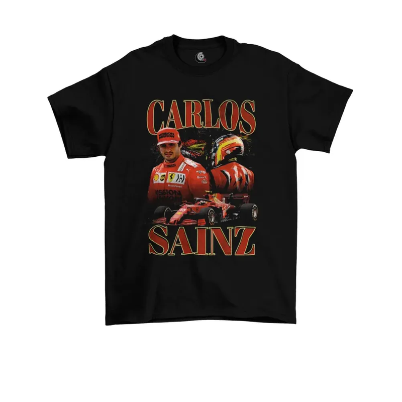 Camiseta Algodão Premium F1 Carlos Sainz
