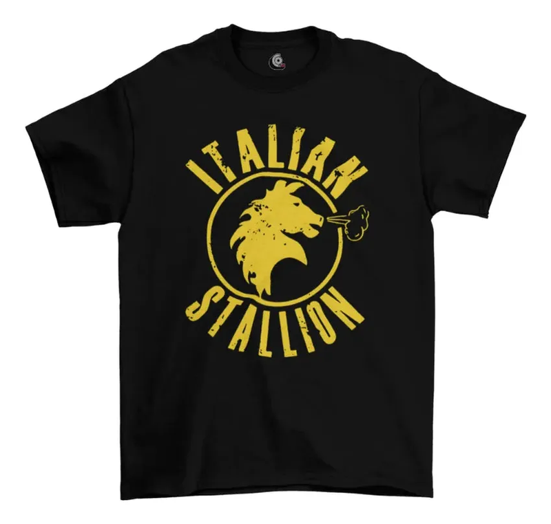 Camiseta Algodão Premium Boxe Italian Stallion