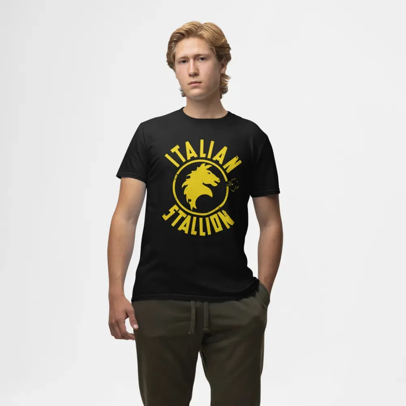 Camiseta Algodão Premium Boxe Italian Stallion