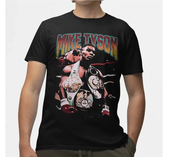 Camiseta Algodão Premium Boxe Mike Tyson Champions