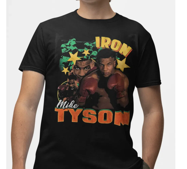 Camiseta Algodão Premium Boxe Tyson Vintage
