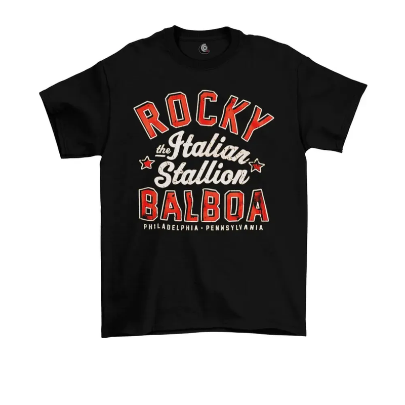 Camiseta Algodão Premium Filmes Rocky Italian Stallion Red