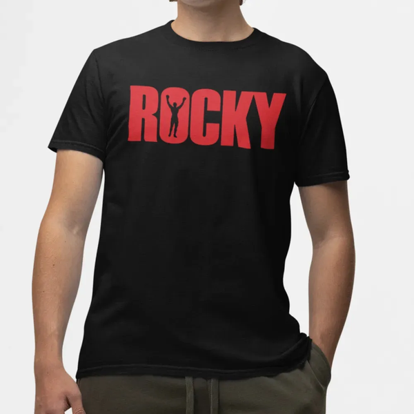 Camiseta Algodão Premium Filmes Rocky Logo