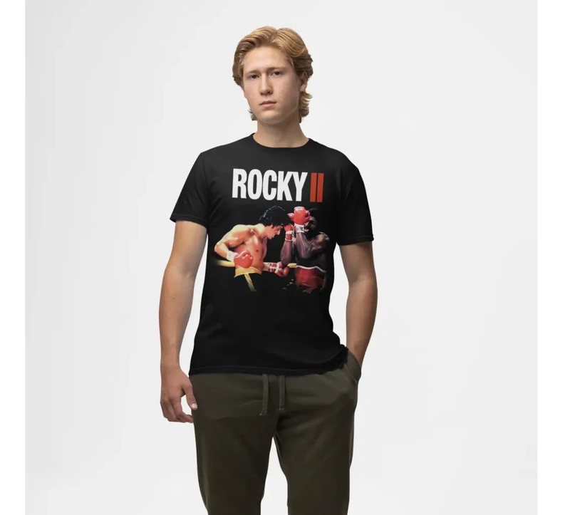 Camiseta Algodão Premium Boxe Rocky Balboa Vs Apollo Creed