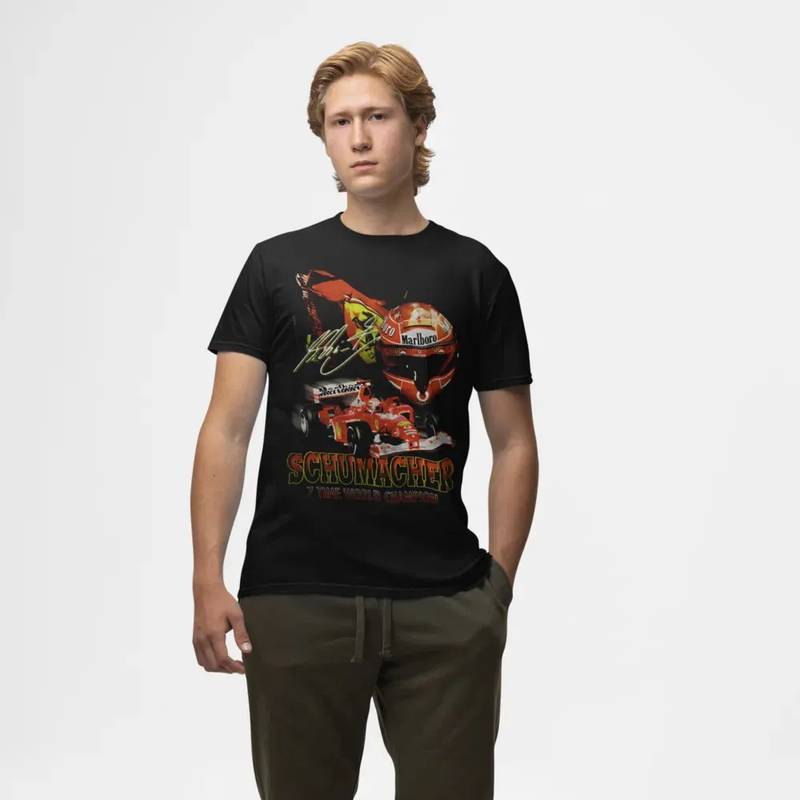 Camiseta Algodão Premium F1 Schumacher