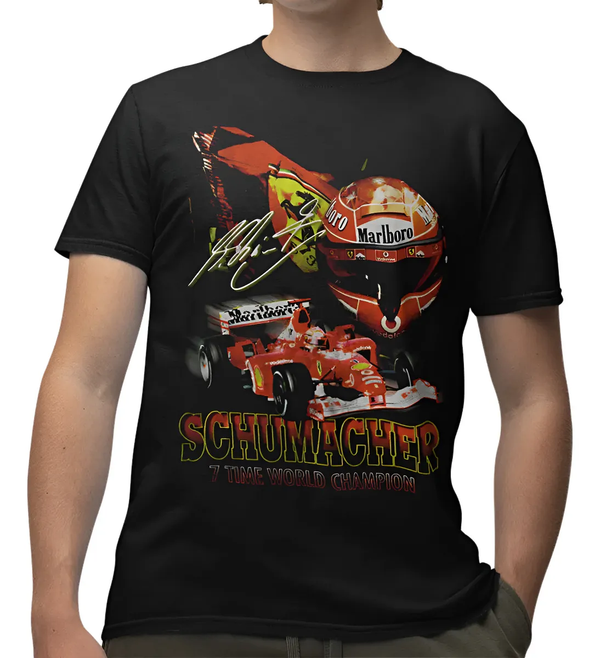 Camiseta Algodão Premium F1 Schumacher