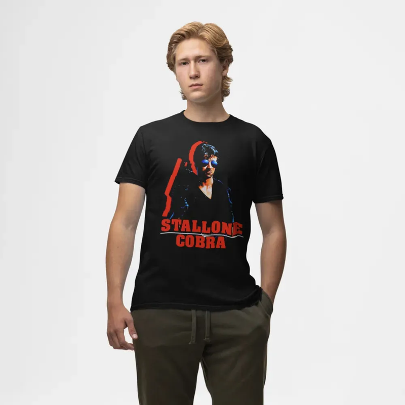 Camiseta Algodão Premium Filmes Stallone Cobra Classic