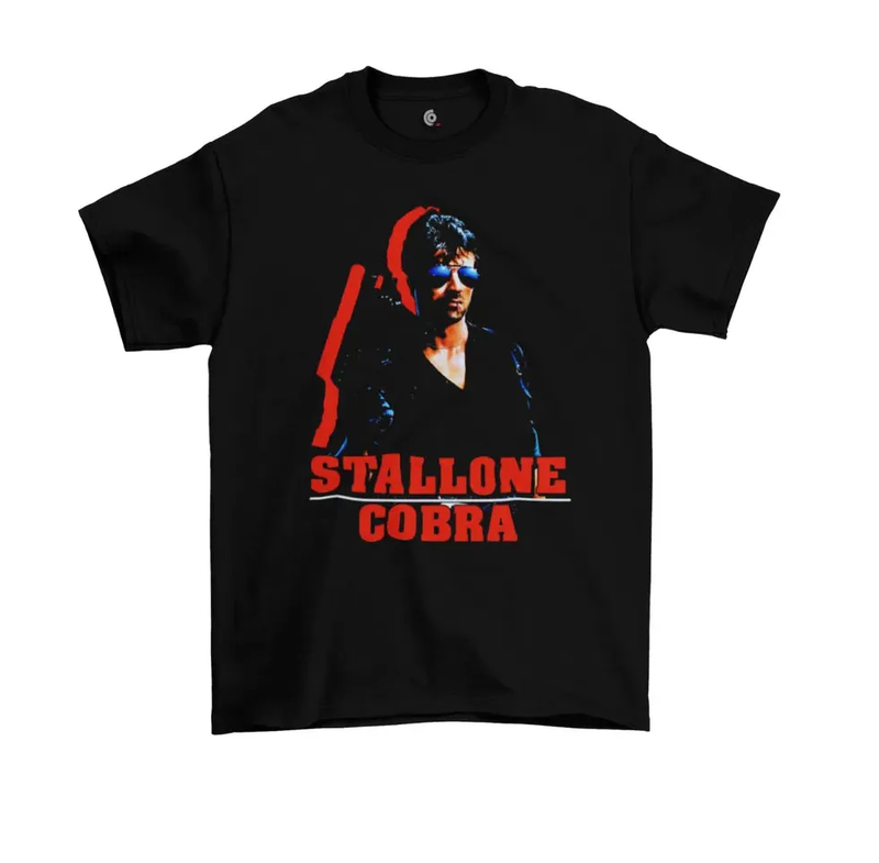 Camiseta Algodão Premium Filmes Stallone Cobra Classic