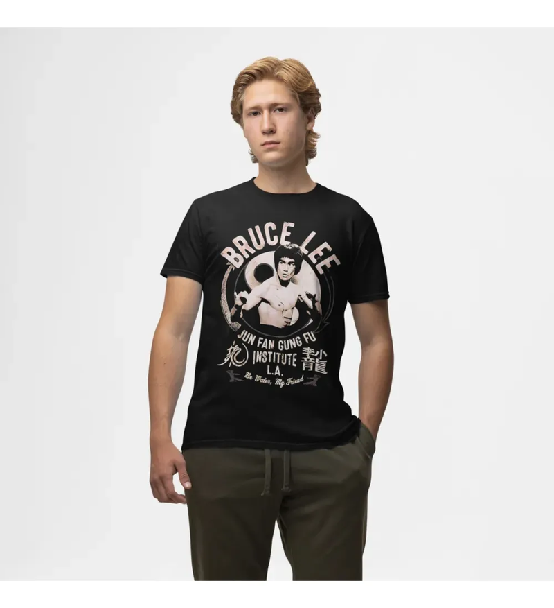 Camiseta Algodão Premium Filmes Bruce Lee Jun Fan